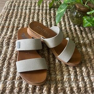 Italian Shoemakers Women's Double-Strap Slide Sandals size 6